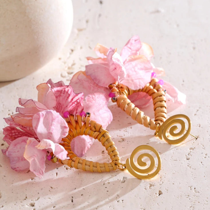 Romantic Bohemian Flower Dangle Earrings