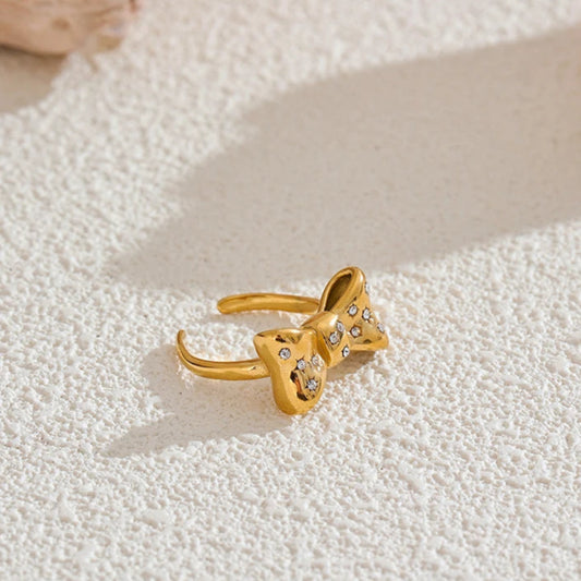 Dazzling Charm Bow Ring