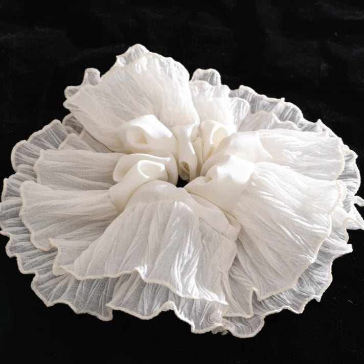 Milk Foam Ruffle Hairband