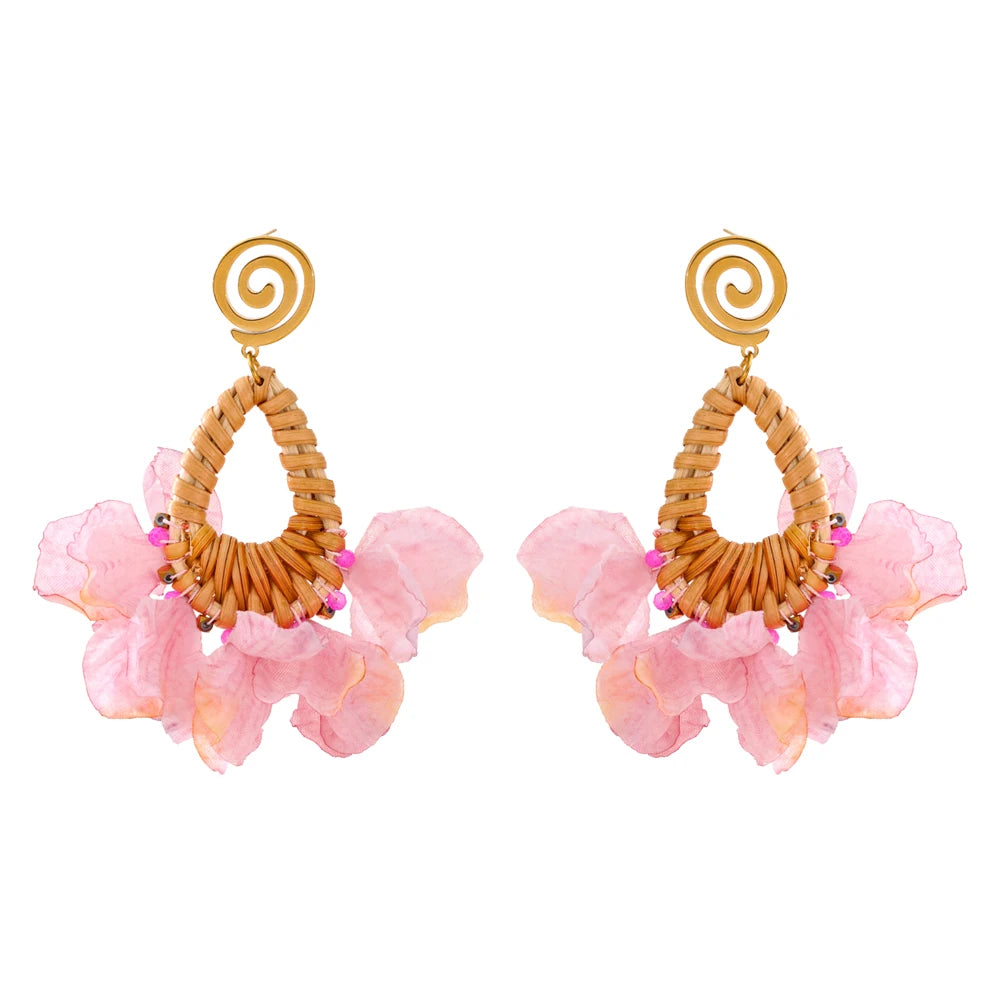Romantic Bohemian Flower Dangle Earrings