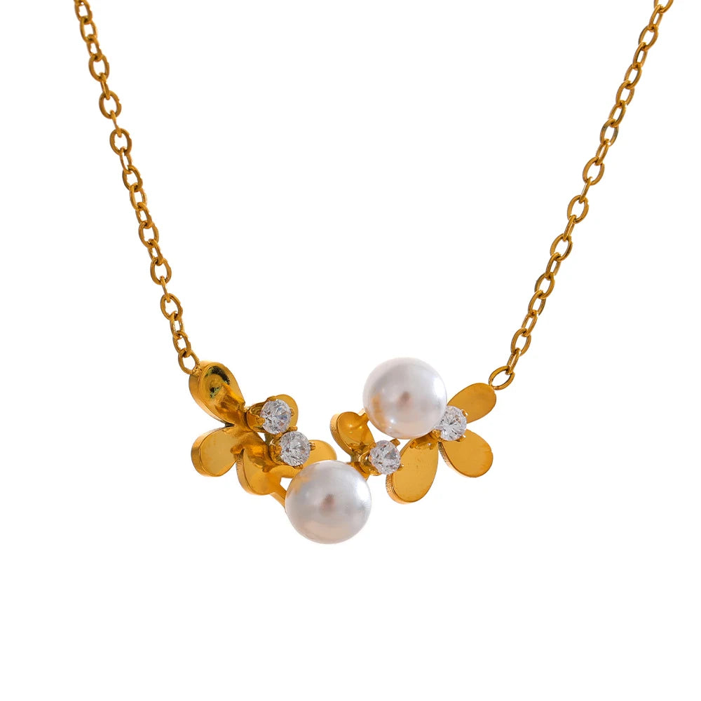 Floral Glow Collar Necklace