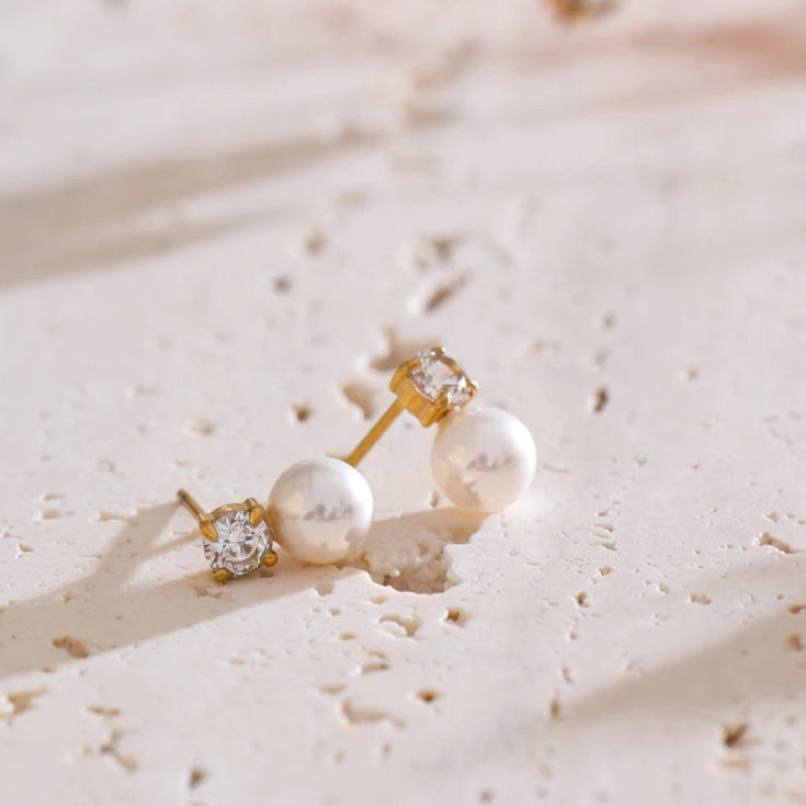 Mia's Korean Pearl Allure Earrings