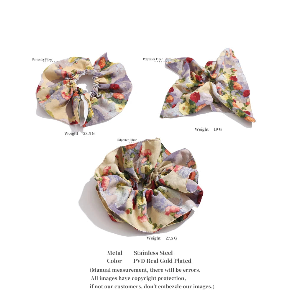 Vintage Floral Oil Painting Hairband