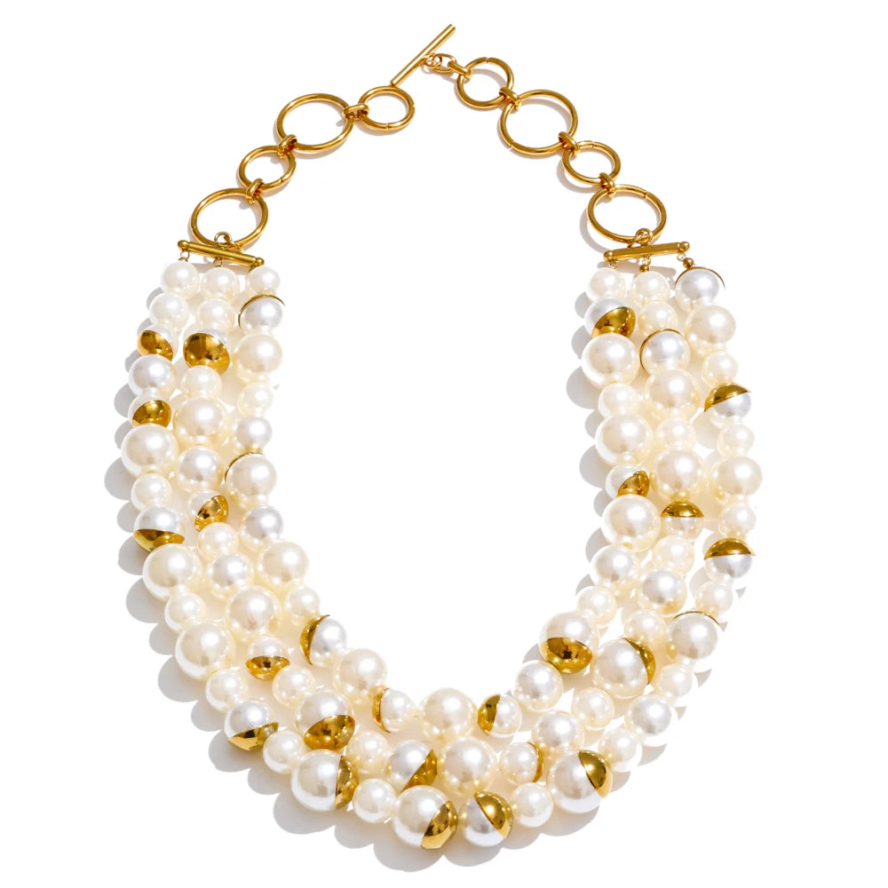 Double Layer Pearl Elegance Set