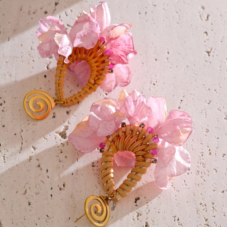 Romantic Bohemian Flower Dangle Earrings