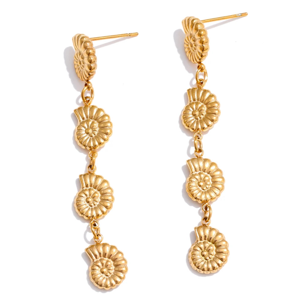 Boho Conch Earrings