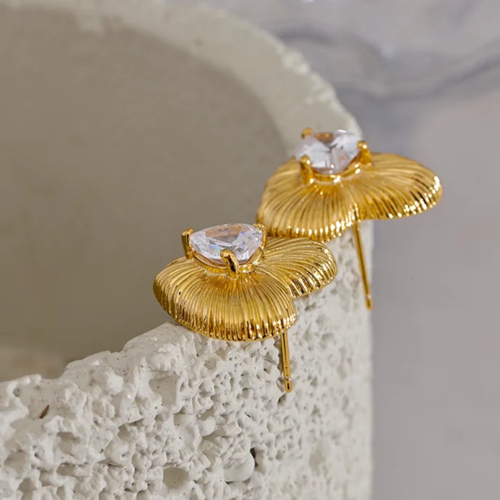 Delicate Heart Stud Earrings