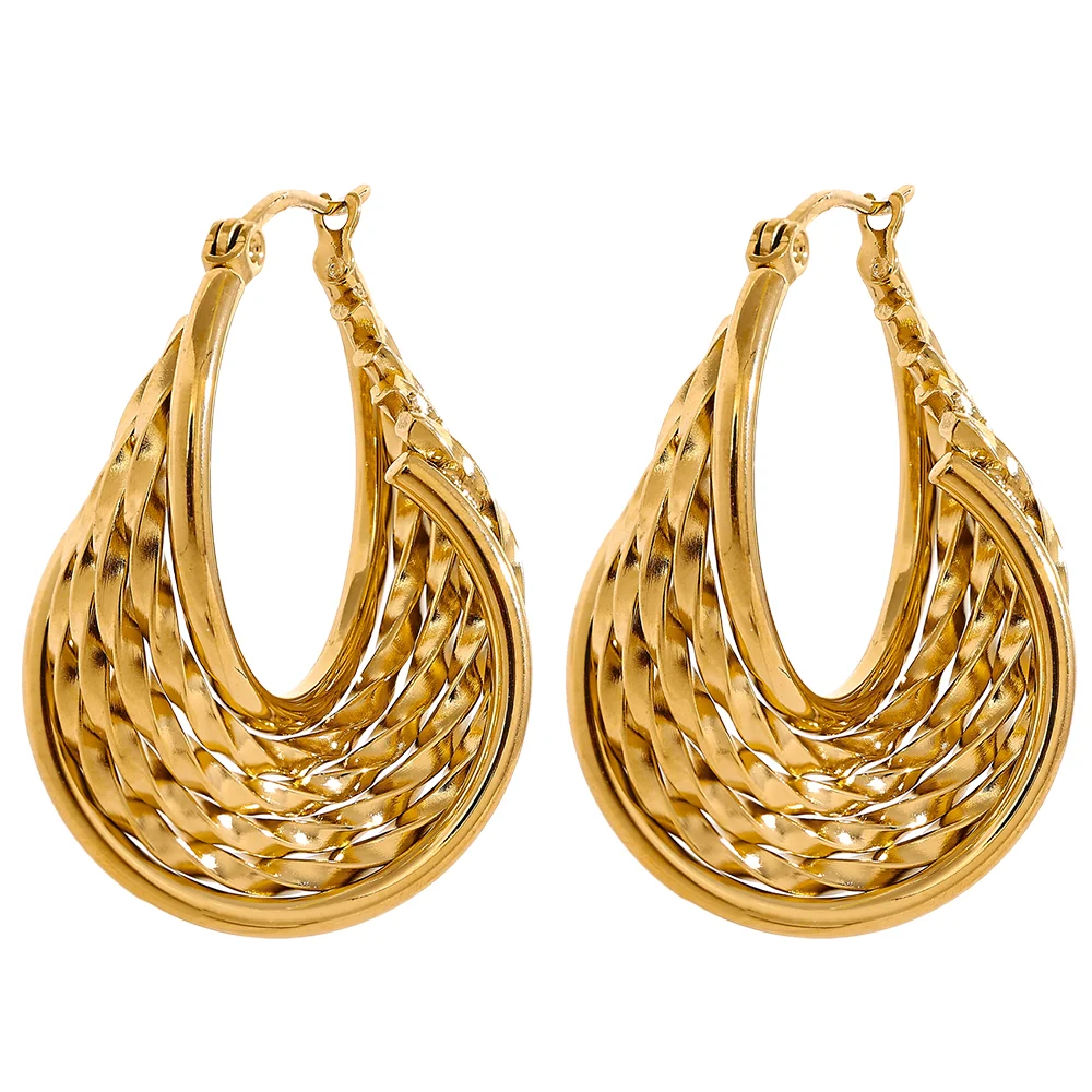 Twist Voltage Hoops