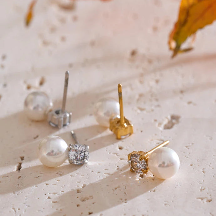 Mia's Korean Pearl Allure Earrings