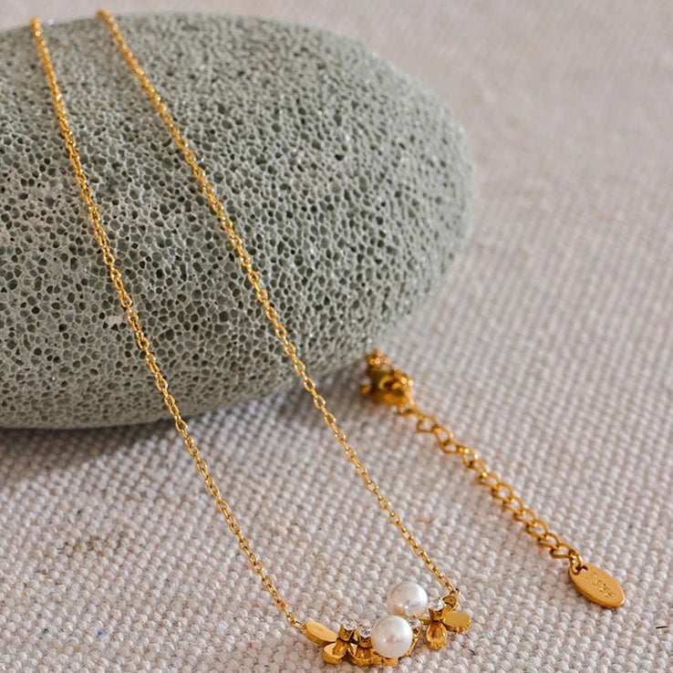 Floral Glow Collar Necklace