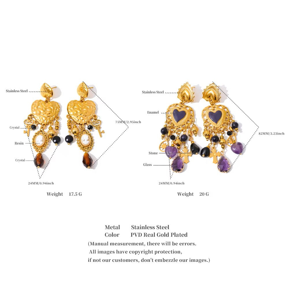 Aurelia Heartbound Relic Earrings