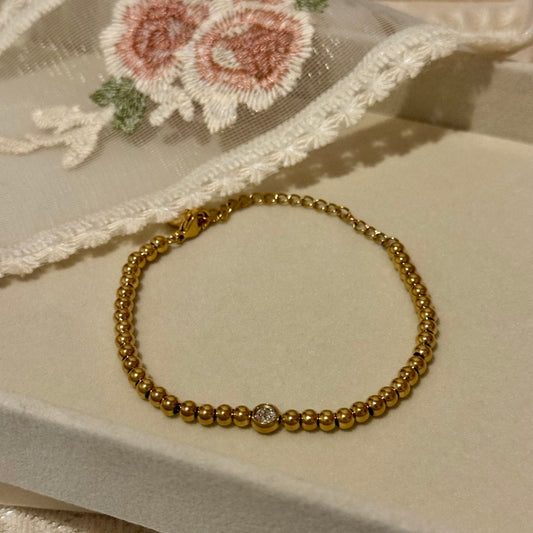 Victorian Beaded Charm Bracelet