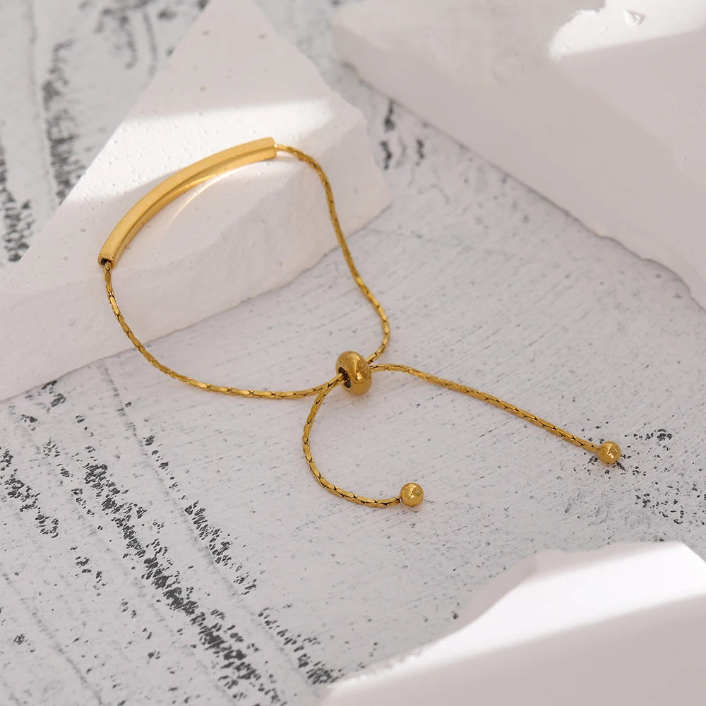 Elegant "Love Dream" Adjustable Chain Bangle Bracelet