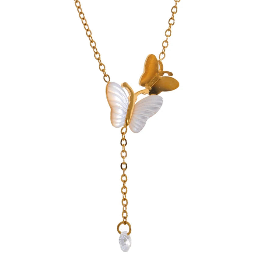 Korean Grace Butterfly Necklace