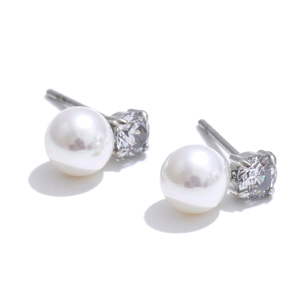 Mia's Korean Pearl Allure Earrings