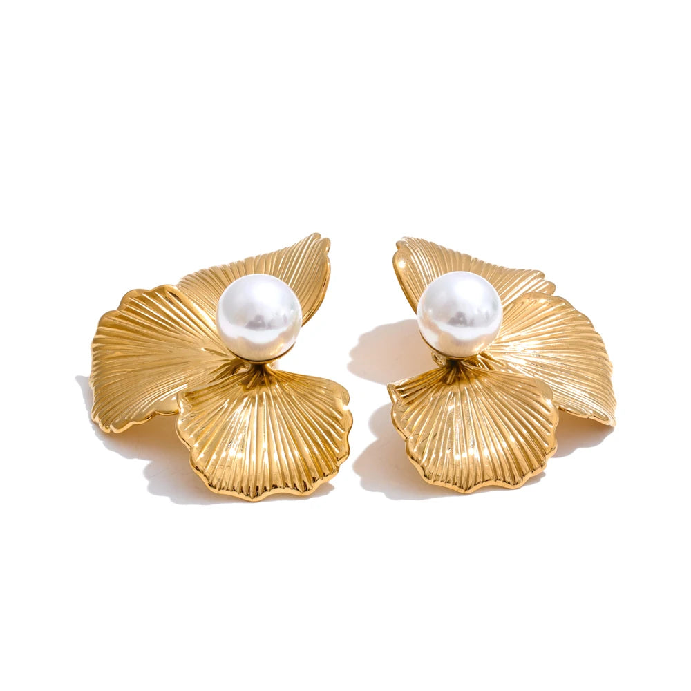 Pure Anemone Flower Earrings