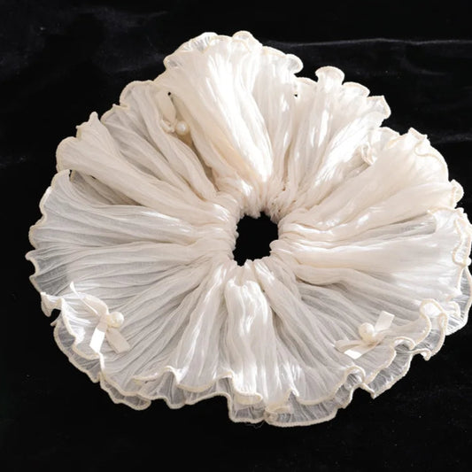 Milk Foam Ruffle Hairband