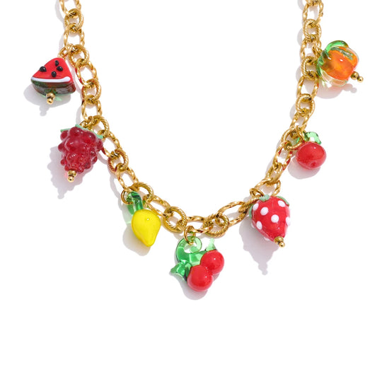 Sweet Glaze Fruit Pendant