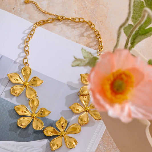Petal Grace Collar Necklace