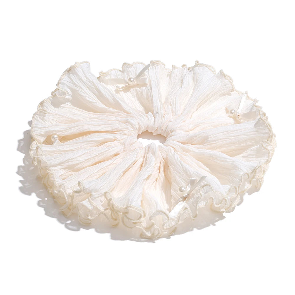 Milk Foam Ruffle Hairband