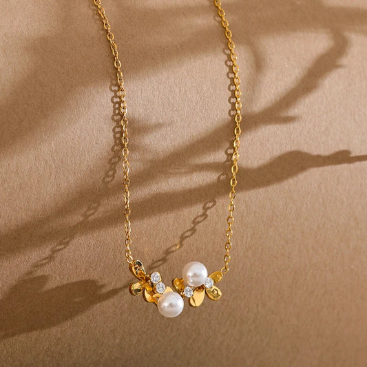 Floral Glow Collar Necklace