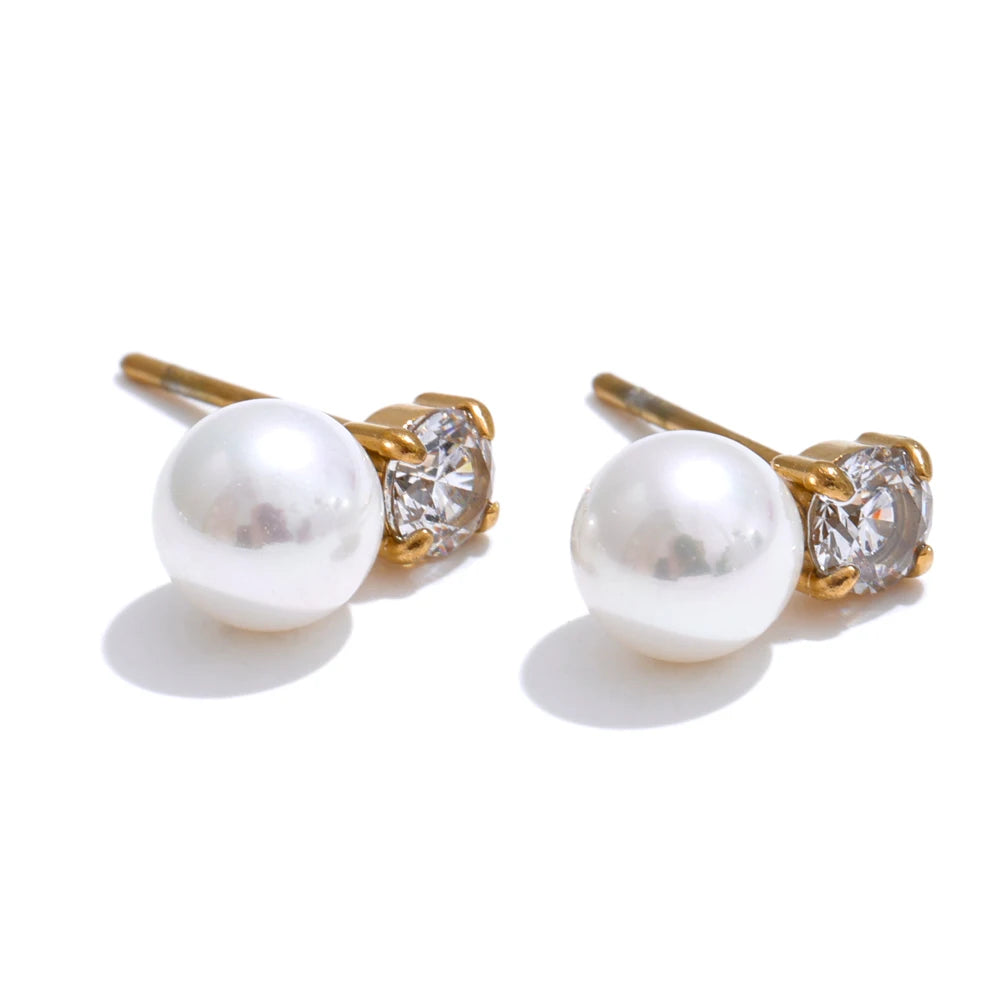 Mia's Korean Pearl Allure Earrings