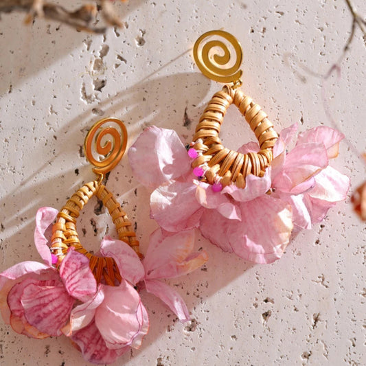 Romantic Bohemian Flower Dangle Earrings