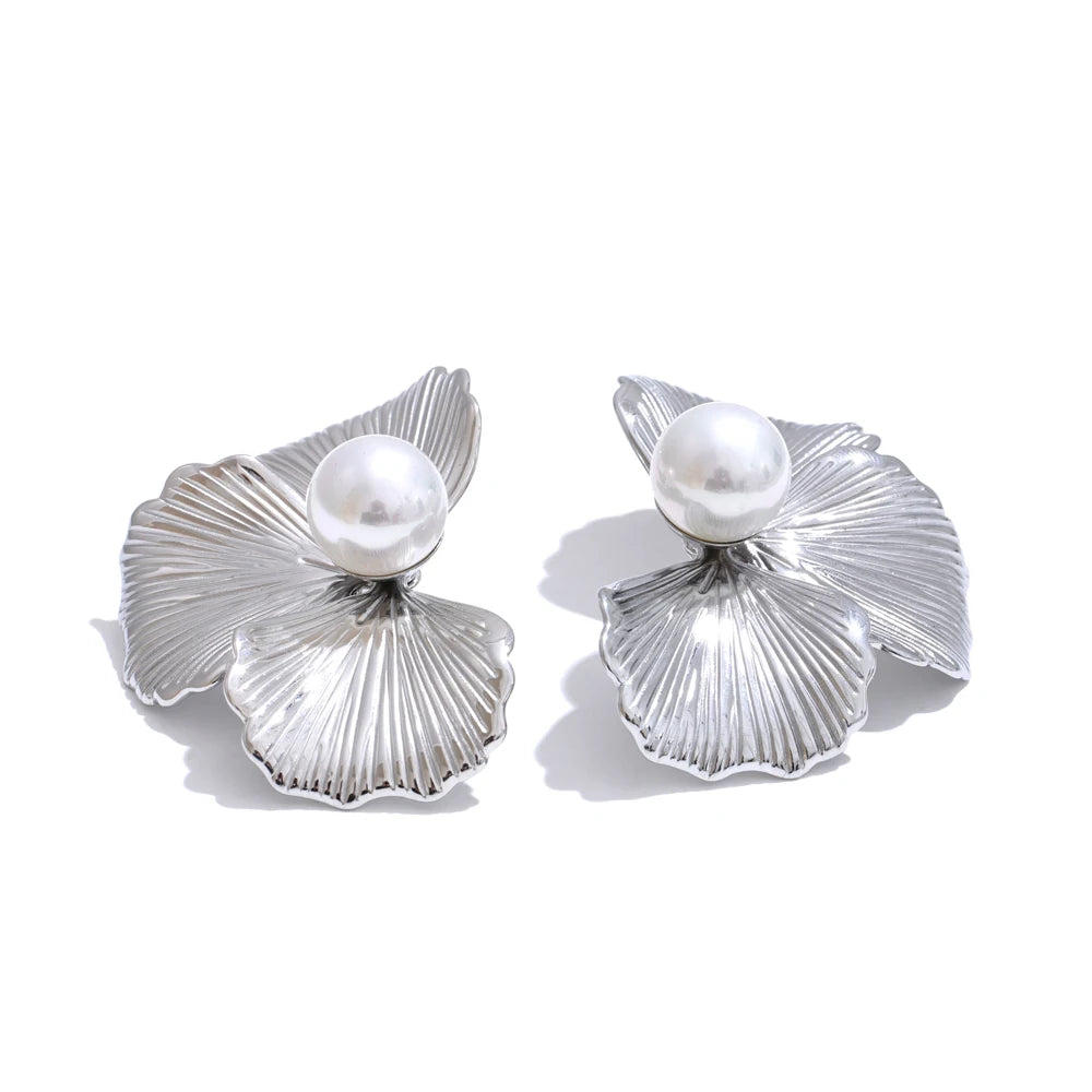 Pure Anemone Flower Earrings