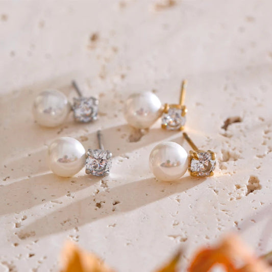 Mia's Korean Pearl Allure Earrings