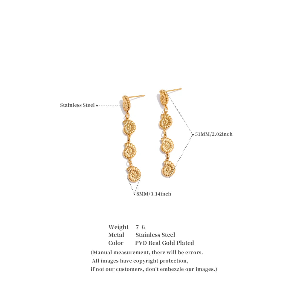 Boho Conch Earrings
